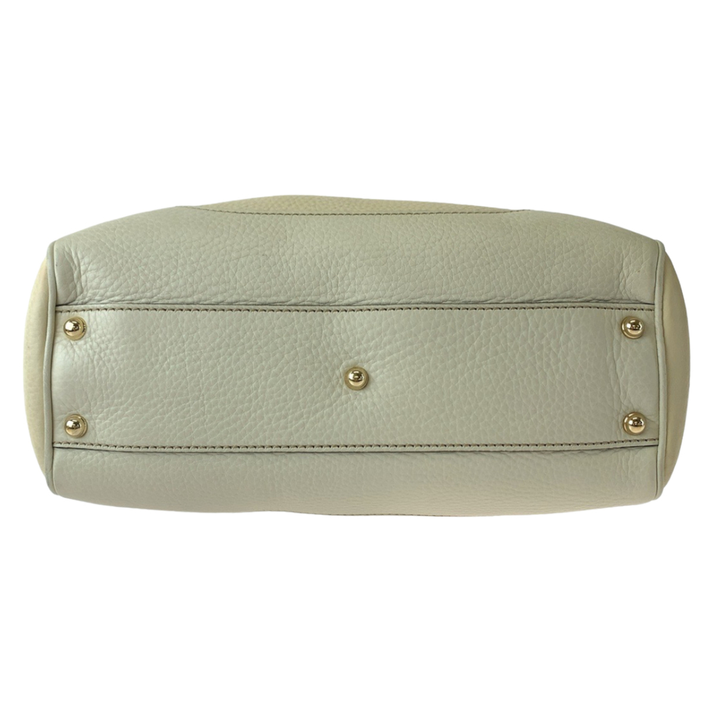 GUCCI Bamboo Ivory Brown Gold Hardware Leather 308360 Shoulder Bag Handbag 2w... - Picture 9 of 9